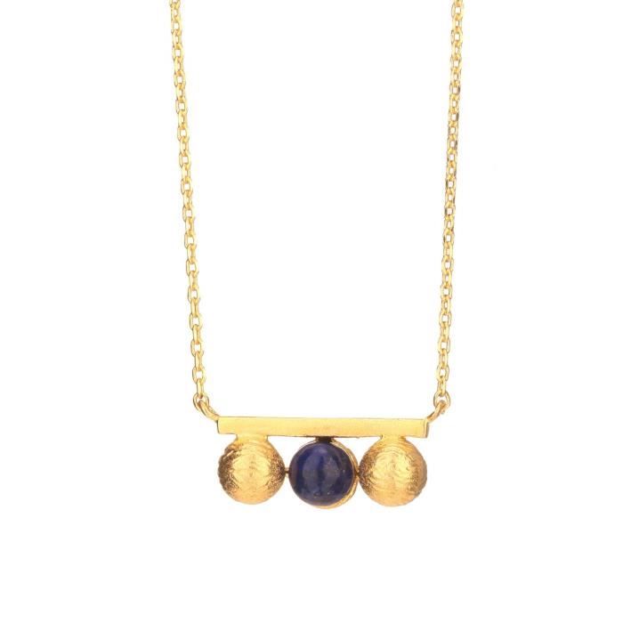 MY MUST Collier Métal et Cristaux Femme