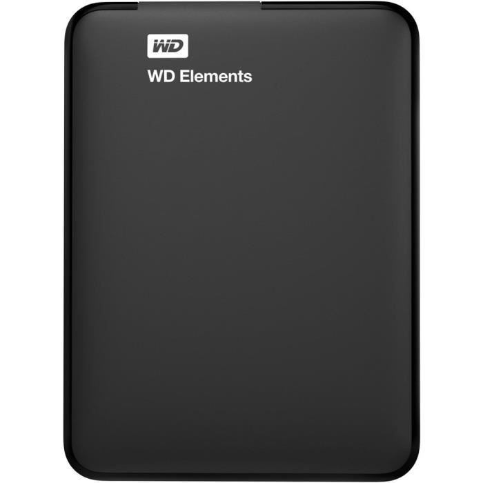 WESTERN DIGITAL Disque Dur externe Element 2.5'' - 750Go - Noir - Reconditionné à neuf