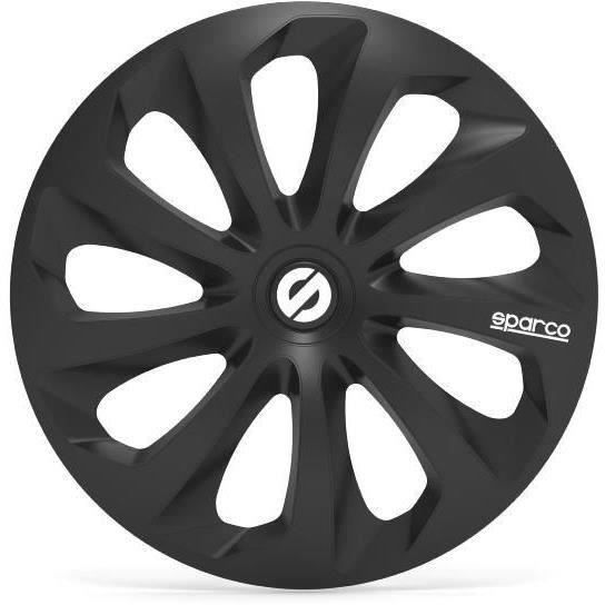 SPARCO 4 Enjoliveurs 15 Pouces Sicilia Noir