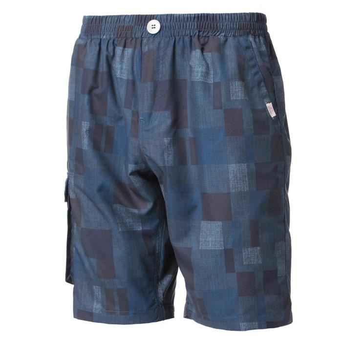 LONGBOARD Bermuda Fisherman All Over Bleu Homme