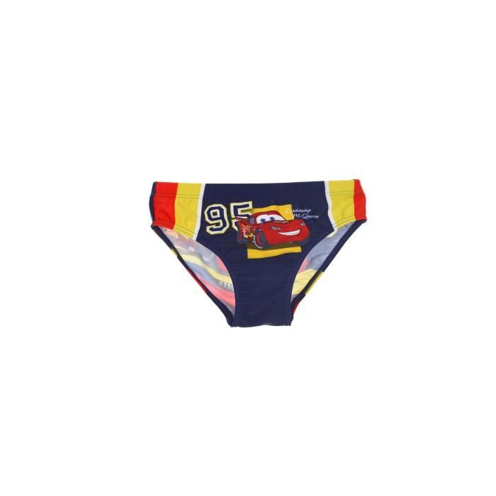 CARS Slip de Bain Bleu Sérigraphié Enfant Garçon