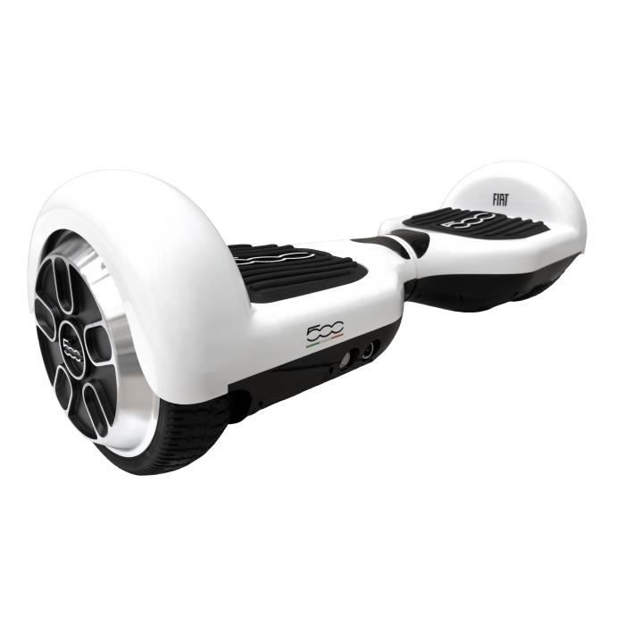 Hoverboard FIAT 500 Gyropode électrique 6,5'' - F500-H65W - 2x350W max. - Blanc