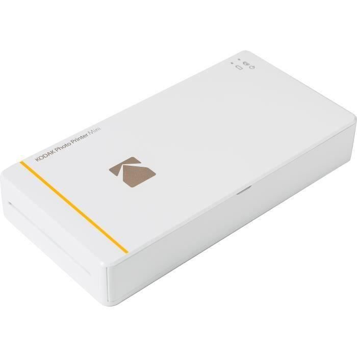 KODAK PHOTO PRINTER MINI Imprimante photo WiFi - Compatible iOS et Android - Blanche
