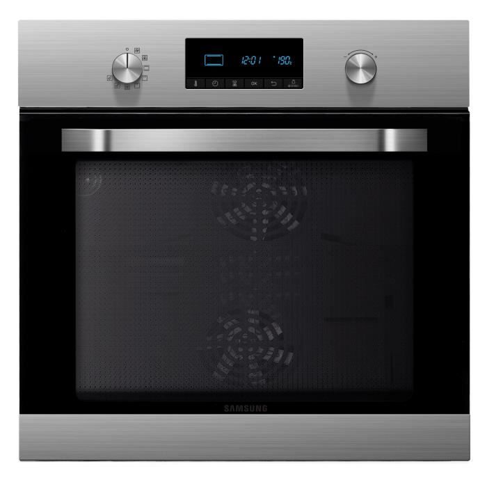 SAMSUNG NV70K3370BS - Four électrique encastrable - Chaleur pulsé - 70L - Pyrolyse - A - Inox