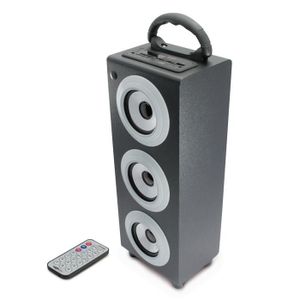 CALIBER HPG 510BT Enceinte bluetooth portable gris - Haute puissance 2.1 - Subwoofer intégré