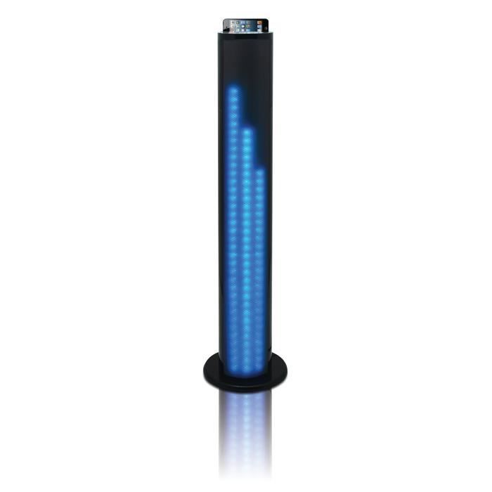 TAKARA SL510BT Enceinte bluetooth tour 2.1 - 80W - Port USB - Jeu de lumières LED