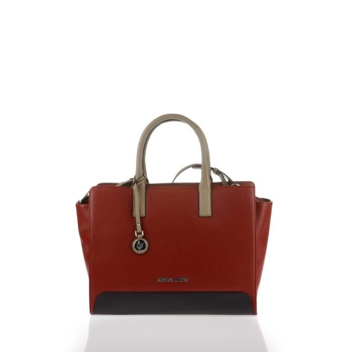 ARMANI JEANS - Sac Cabas Bordeaux - Femme