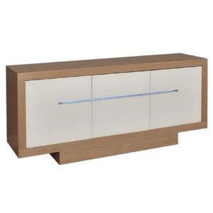 OKLAHOMA Bahut 200 cm - Blanc