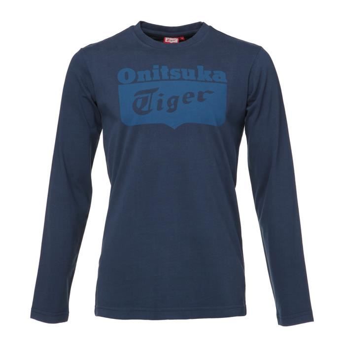 ASICS T-shirt manches longues Onitsuka Tiger Homme - Bleu marine