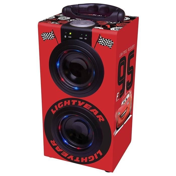 LEXIBOOK - Mini Tour de Son Bluetooth® Disney Cars