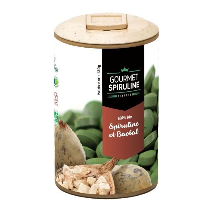 GOURMET SPIRULINE Comprimés Spiruline-Baobab Bio - 250 g