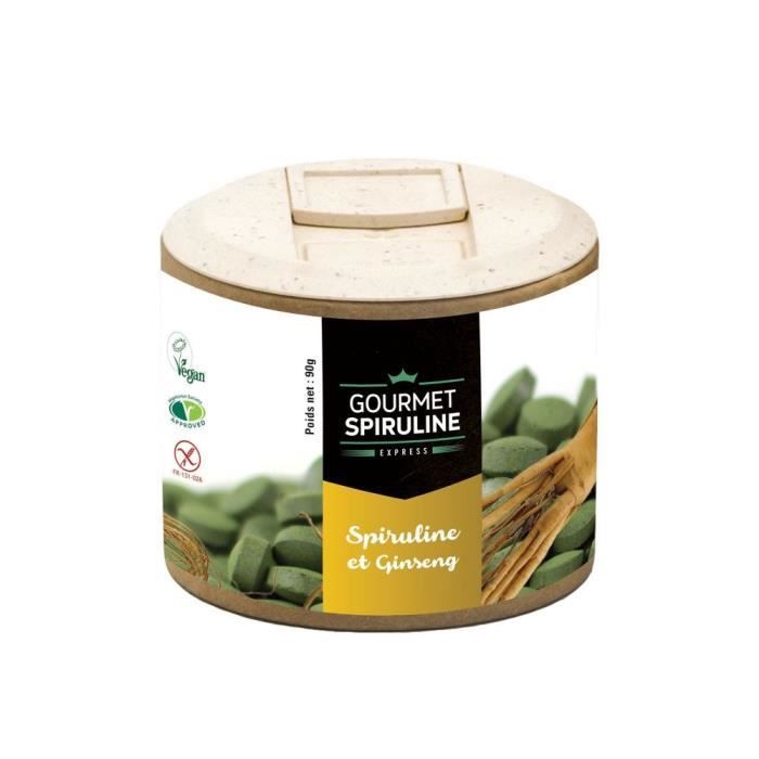 GOURMET SPIRULINE Comprimés Spiruline-Ginseng Bio - 90 g