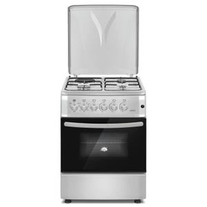 OCEANIC OCEACM6060IX Cuisini?re table mixte gaz / électrique-4 foyers-Four électrique-62L-A-L57cm-Inox