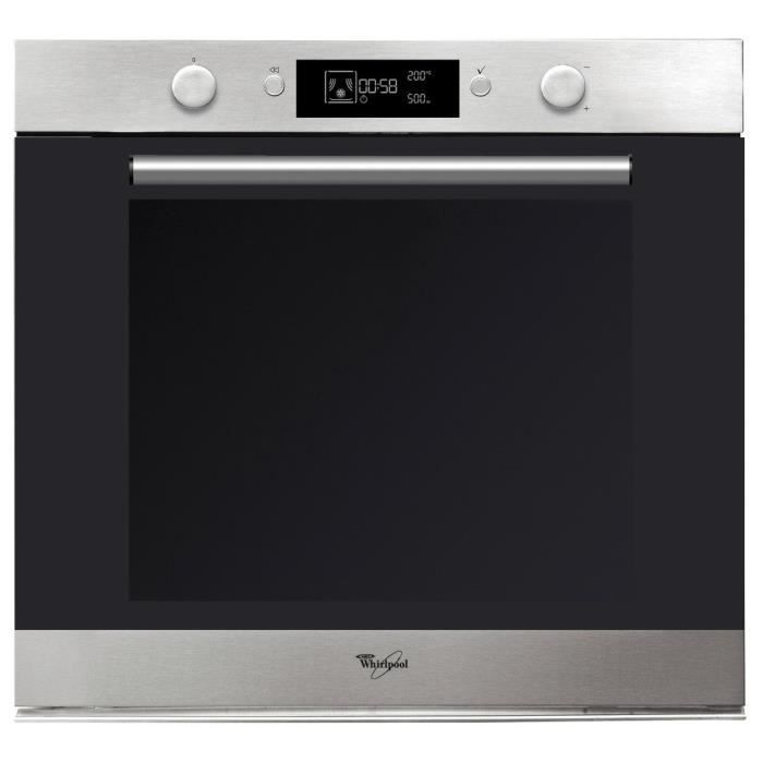 WHIRLPOOL AKZM740IX - Four électrique encastrable - Chaleur pulsée - 73L - Pyrolyse - A+ - Inox