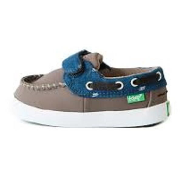 KEEP Chaussures Bateaux Benten - Enfant Garçon - Gris et Bleu Indigo