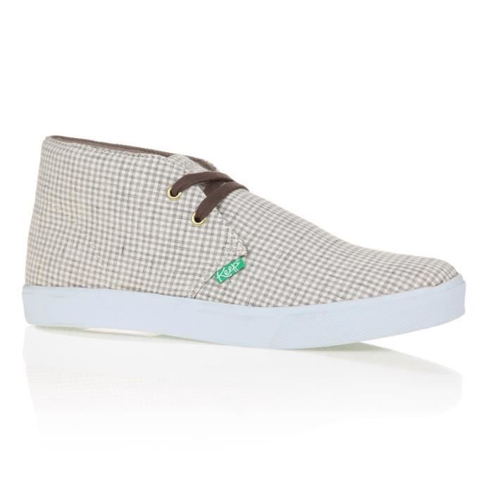 KEEP Baskets Montantes Shaheen Organic Hound Flax - Homme - Gris