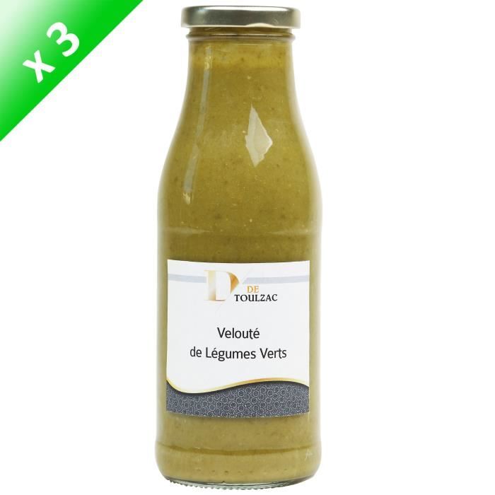 LOT DE 3 DE TOULZAC Velouté de Légumes Verts 50cl