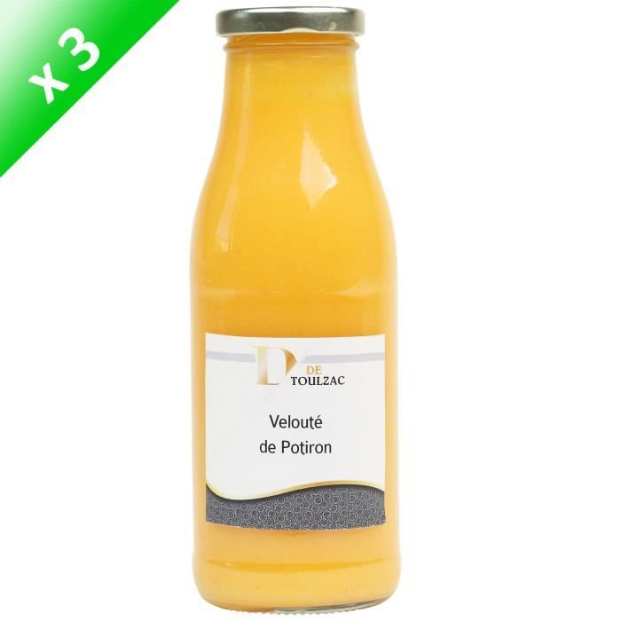 LOT DE 3 D DE TOULZAC Velouté de Potiron 50cl