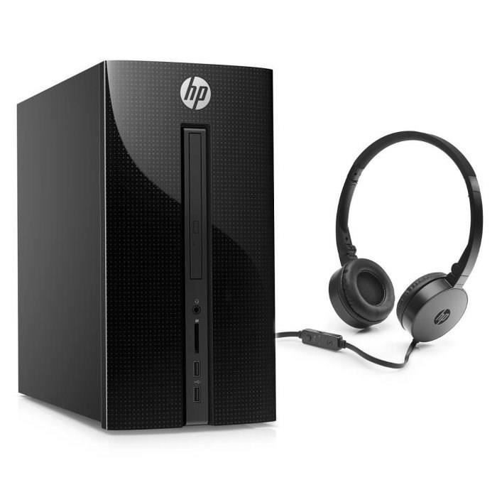HP PC BUREAU Pavilion - 570p000nf - 4 Go de RAM - Windows 10- Intel Pentium - Intel HD - Disque dur 1 To+16 Go Optane + casque