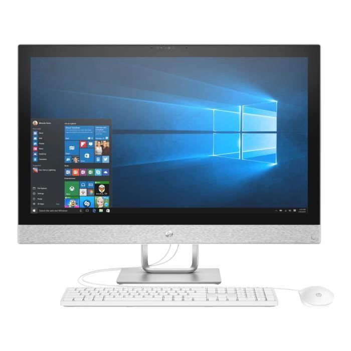 Ordinateur Tout-en-un - HP Pavilion 27-r100nf - 27 pouces FHD - i5-8400T - 4Go de RAM - Disque Dur 1To HDD + 128Go - AMD Radeon 530