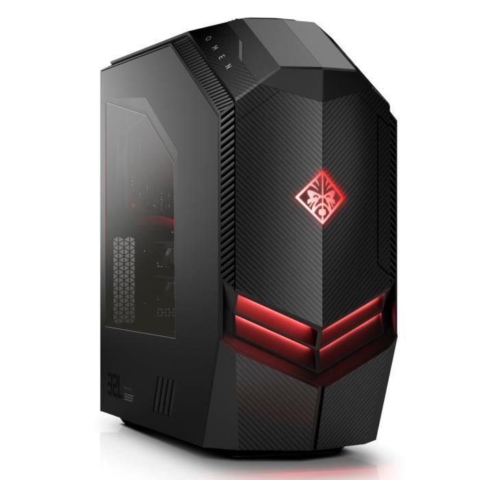 HP PC de Bureau Gamer OMEN 880-550nf - Intel Core i7-8700K - RAM 16Go - Stockage 2To + SSD 256Go - NVIDIA RTX 2080 8Go - Windows 10
