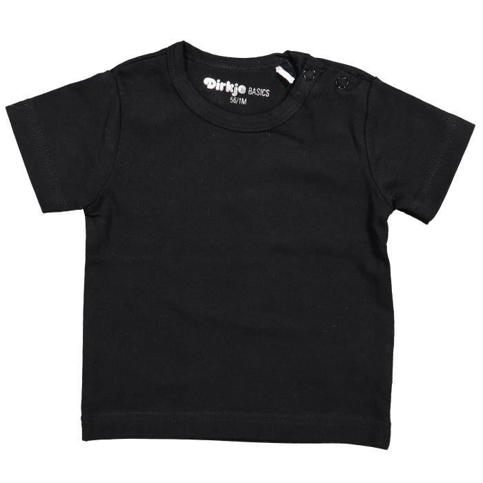 DIRKJE T-shirt Manches Courtes Noir Bébé Mixte
