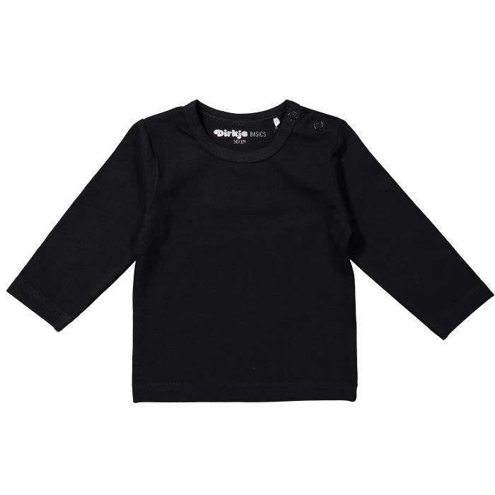 DIRKJE T-shirt Manches Longues Noir Bébé Mixte