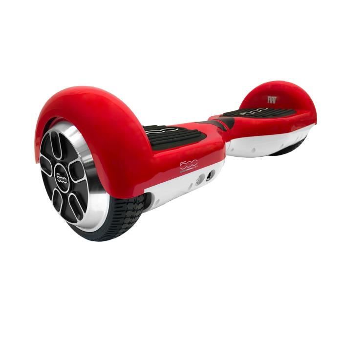 Hoverboard FIAT 500 Gyropode électrique 6,5'' - F500-H65R - 2x350W max. Rouge