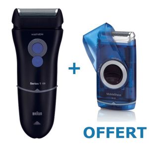 Pack BRAUN Rasoir Series 1 130S-1 + Rasoir M60 Mobile Shave OFFERT