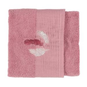 FINLANDEK Serviette 50x90 plumes santal