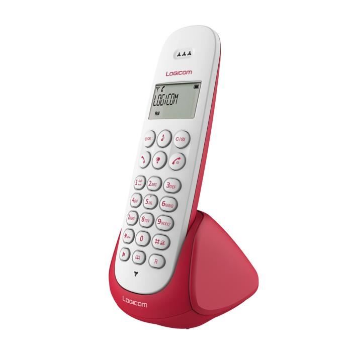 Logicom Aura 150 Solo Téléphone Sans Fil Sans Répondeur Framboise