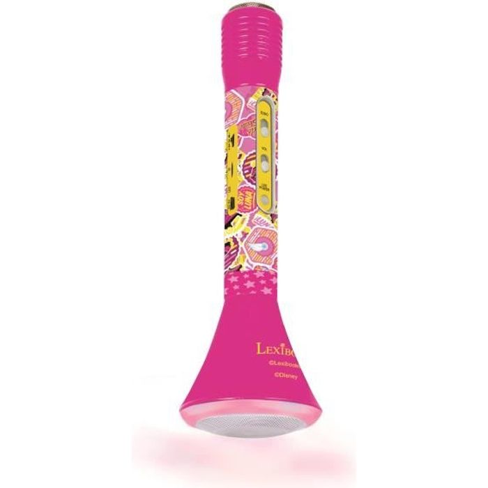 LEXIBOOK - SOY LUNA - Microphone Bluetooth Lumineux Karaoké