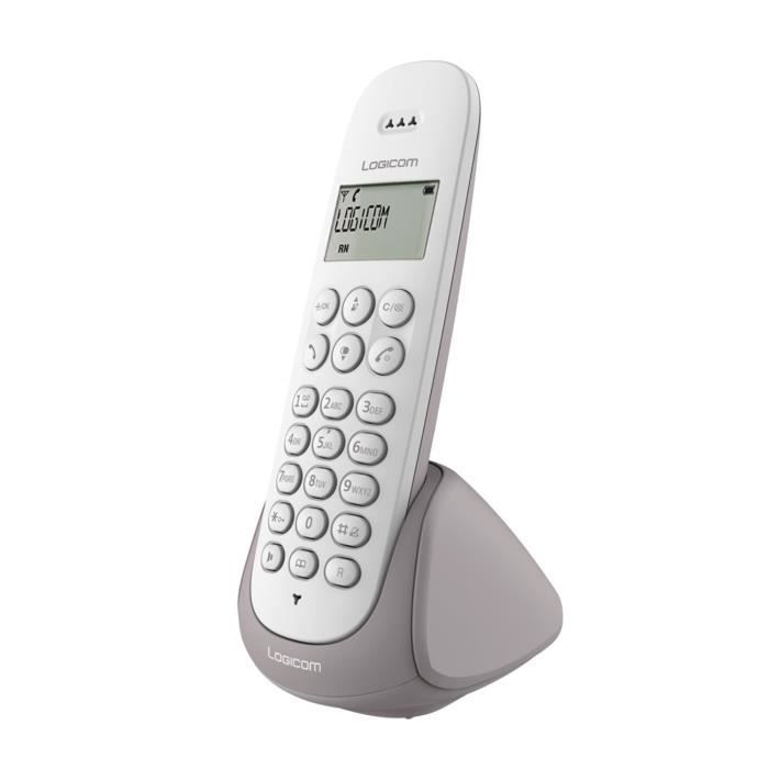 Logicom Aura 150 Solo Téléphone Sans Fil Sans Répondeur Taupe