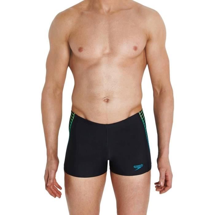 SPEEDO Boxer de bain placement Panel - Homme - Noir et vert