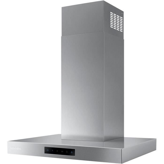 SAMSUNG NK24M5060SS - Hotte décorative murale-Evacuation / Recyclage-668 m3 air / h max-75 dB max-4 vitesses-L60 cm-Inox