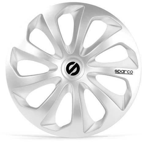 SPARCO 4 Enjoliveurs 16 Pouces Sicilia Argent