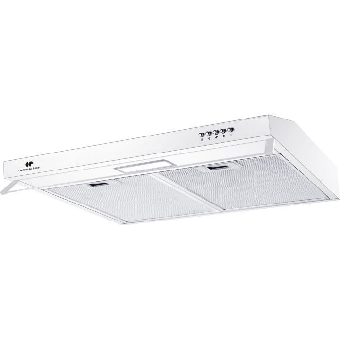 CONTINENTAL EDISON CEHC440W9 - Hotte visière évacuation ou recyclage, blanc