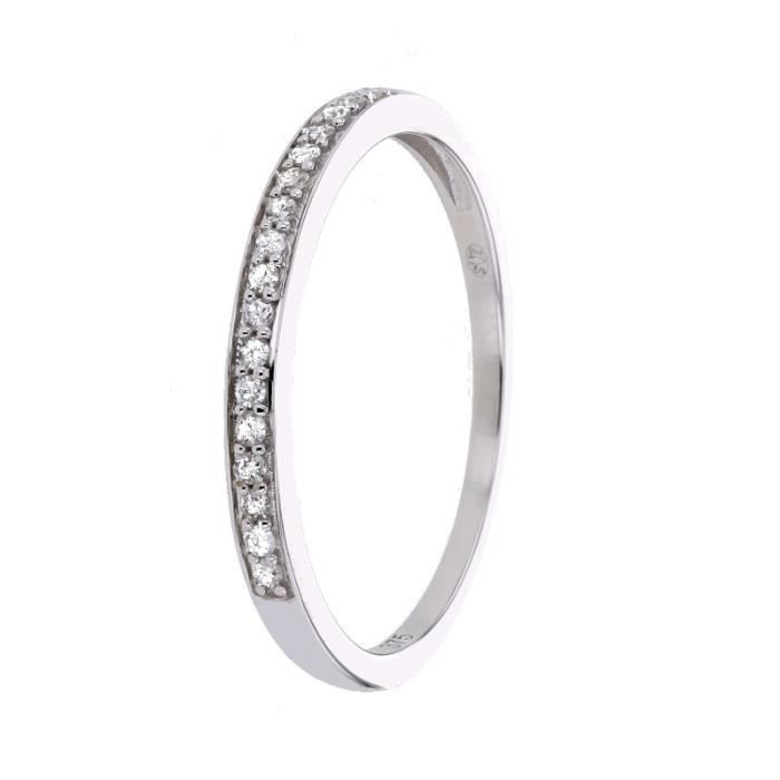 MONTE CARLO STAR Alliance Or Blanc 375° et Diamants Femme