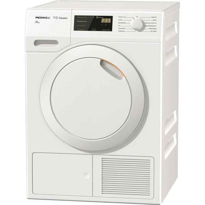 MIELE TDB 130 WP-Sèche linge frontal-7 kg-Pompe à chaleur-A++-Blanc-Moteur asynchrone \