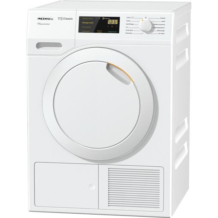 MIELE TDD 130 WP-Sèche linge frontal-8 kg-Pompe à chaleur-A++-Blanc-Moteur asynchrone \