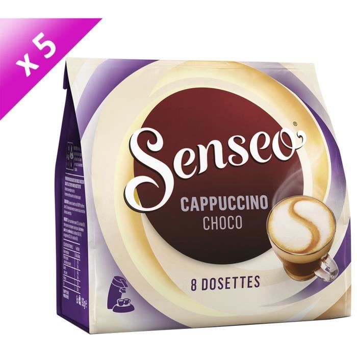 SENSEO Lot de 5 Cafés Cappuccino Choco 8 dosettes