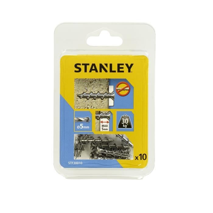 STANLEY Kit de 10 vis One ø6x32 mm à tête fraisée STF30010-XJ