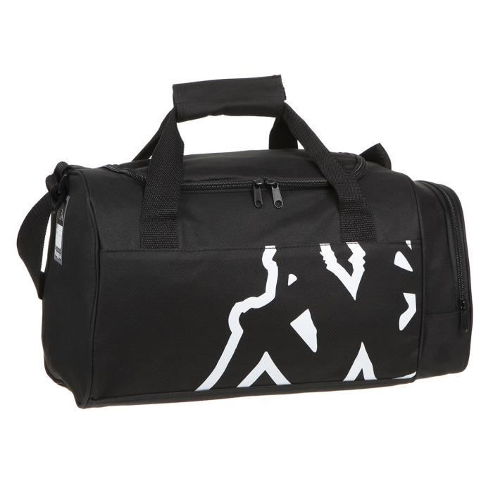 KAPPA Sac de Sport Veliza - Taille XS - Noir et Blanc