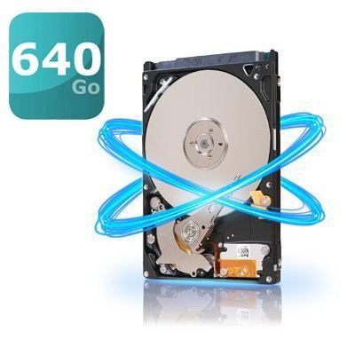 Seagate 640Go 8Mo 2.5   5400 trs/min   Interface SATA 3Gb/s   Buffer