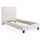 FILIP Lit enfant contemporain simili blanc - Sommi