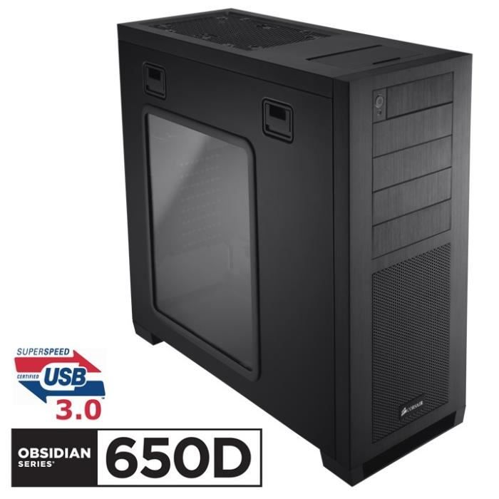 Corsair 650D Obsidian Series   Achat / Vente BOITIER PC Corsair 650D