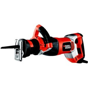 Scie Sabre Filaire BLACK DECKER Scie Sabre - 750 W, Vitesse Variable, 2800 Crs/min, Profondeur De Tête Ajustable, Changement De Lame Sans Outil, Support De Branches Amovible Et 2 Lames Scie Electrique Bois