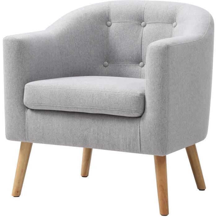 Fauteuil Scandinave En Tissu Jaune Moutarde Achat Vente