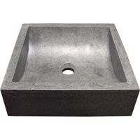 LAVABO - VASQUE Vasque en terrazzo Kiara 40x40cm gris LAVABO - VASQUE Vasque en terrazzo Kiara 40x40cm gris
