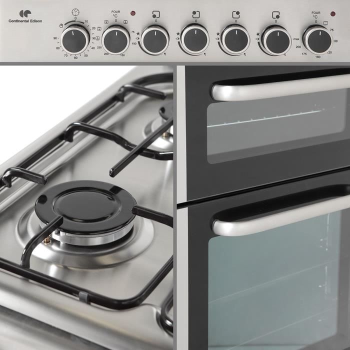  CECDF5060IX Cuisinière table gaz-4 foyers-4600W-22